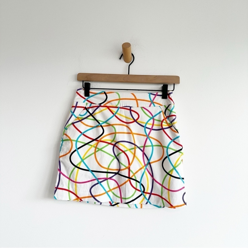 LOUDMOUTH LADIES Squiggle Print Golf  Skirt Shorts Size 0
